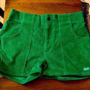 Hammies Green Corduroy Shorts